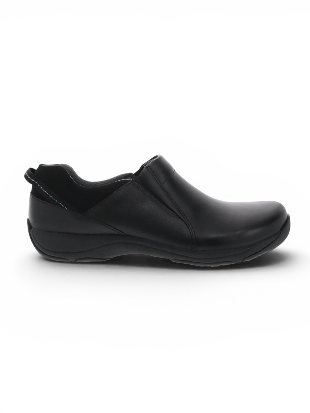 Dansko Neci Leather Clogs Slip Resistant Work Shoes Black EU 38 (US 7.5-8)